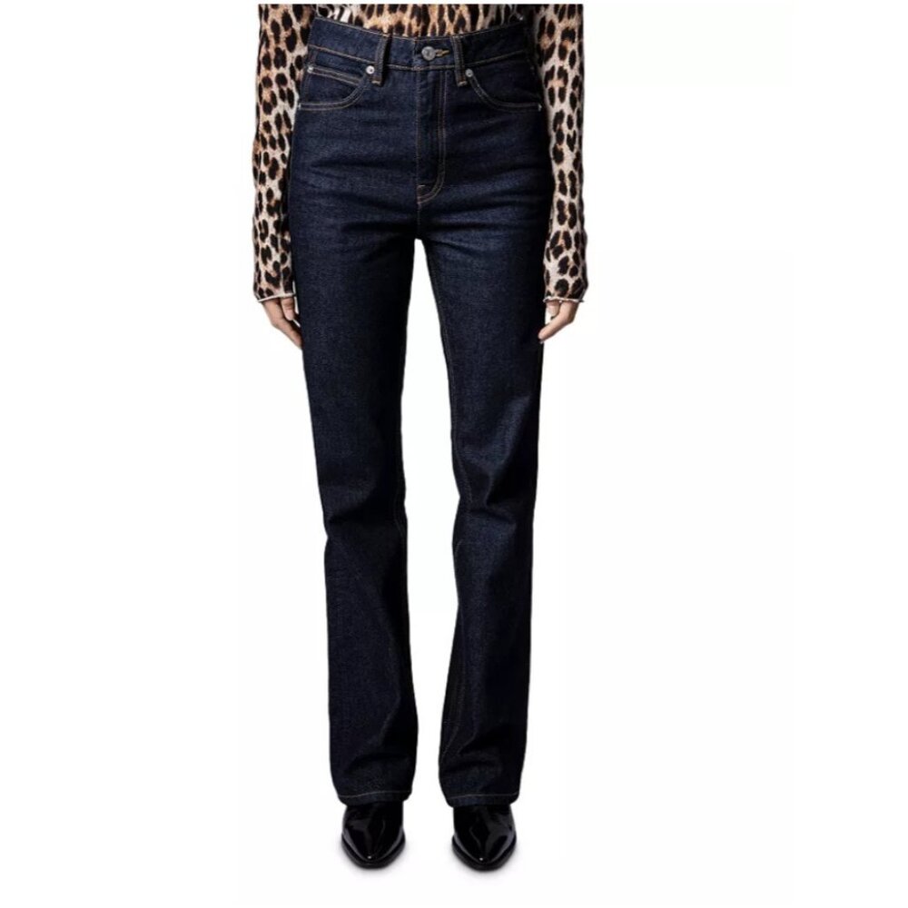 Zadig & Voltaire Poete Bootcut Flare Denim Jeans in Brut ( 26 )